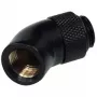 Alphacool HF 45° Drehwinkeladapter G1/4 Außengewinde auf G1/4 Innengewinde - Tiefschwarz 17051