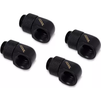 Alphacool HF G1/4 auf 13mm (1/2 Zoll) Schlauchtülle, Messing, Tiefschwarz, 4er-Pack (17615)