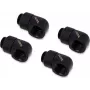 Alphacool HF G1/4 auf 13mm (1/2 Zoll) Schlauchtülle, Messing, Tiefschwarz, 4er-Pack (17615)