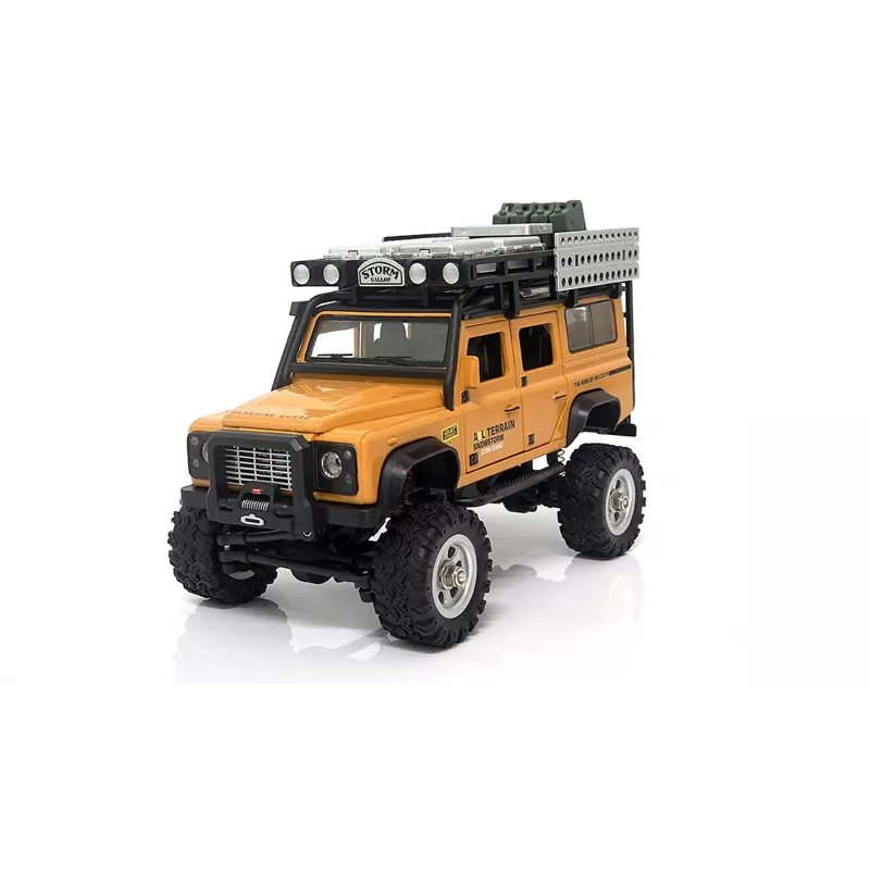 AMEWI D90X28 Metall Scale Crawler 4WD RC Auto 1:28 Gelb