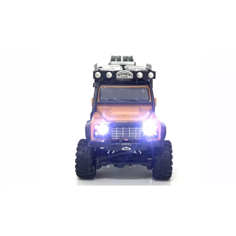 AMEWI D90X28 Metall Scale Crawler 4WD RC Auto 1:28 Gelb