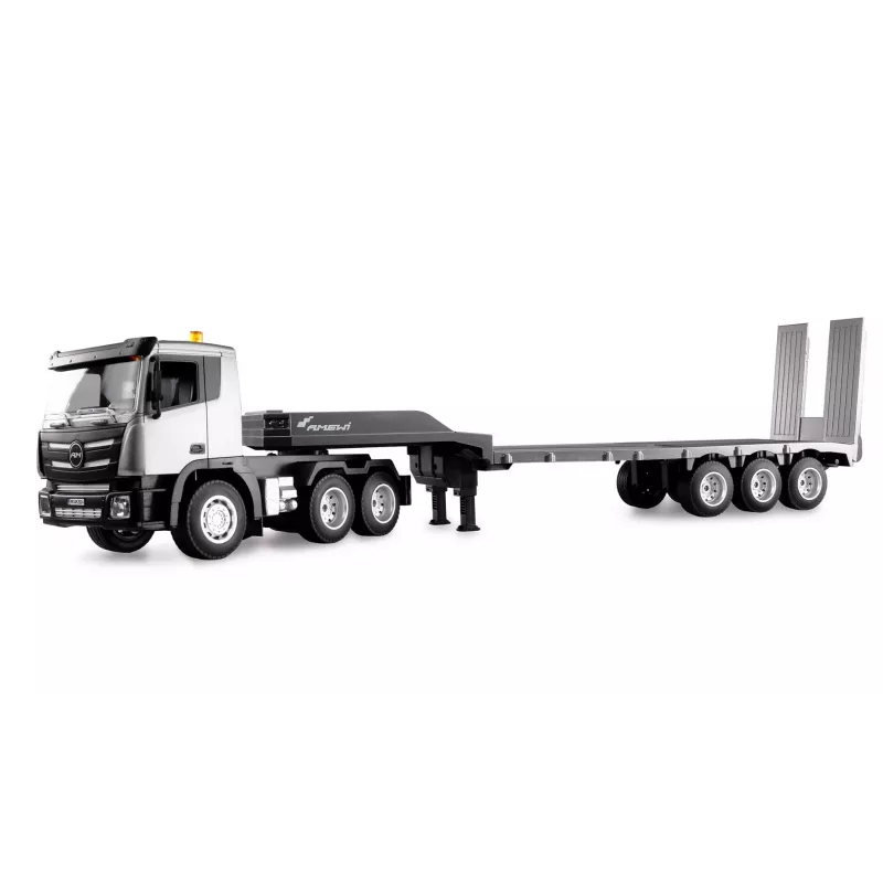 AMEWI RC Baustellen-Traktor mit Tieflader 1:24 RTR