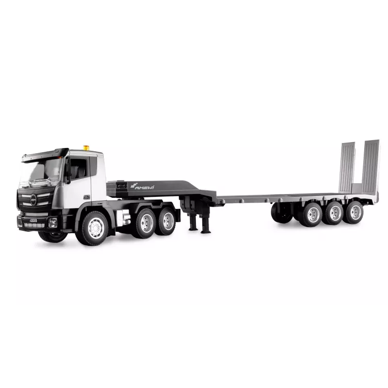 AMEWI RC Baustellen-Traktor mit Tieflader 1:24 RTR