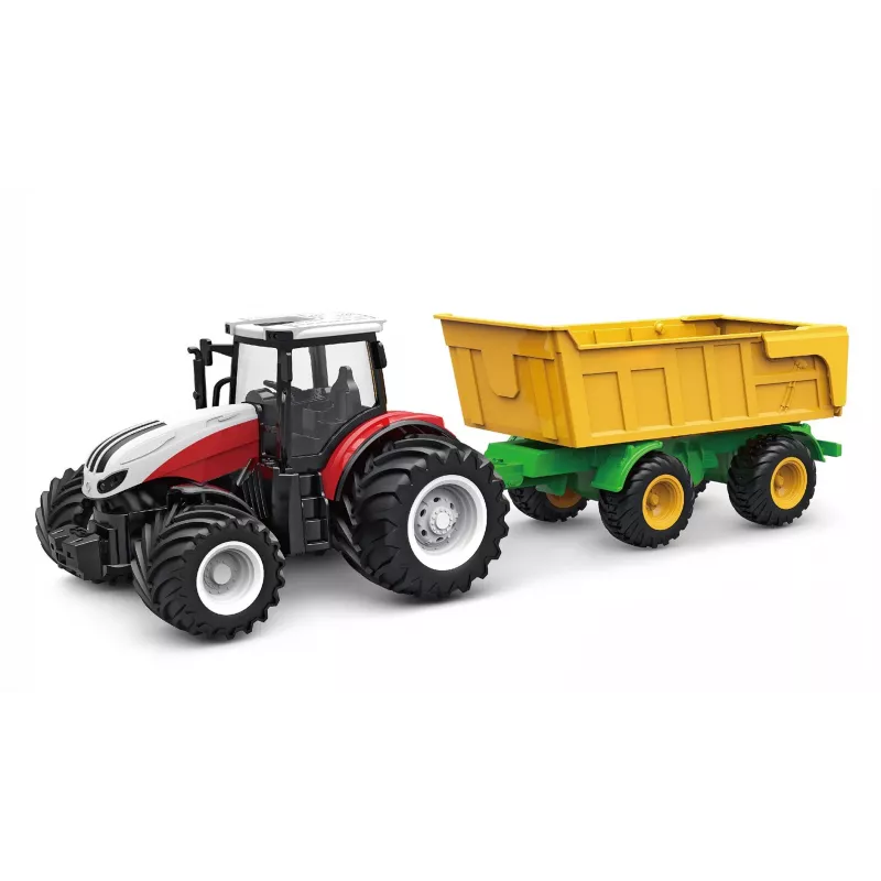 AMEWI RC Traktor mit Kippanhänger 1:24 Maßstab 2,4GHz 6-Kanal Li-Ion 500mAh