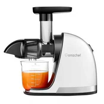 AMZCHEF 1501-WT Slow Juicer (Weiß)