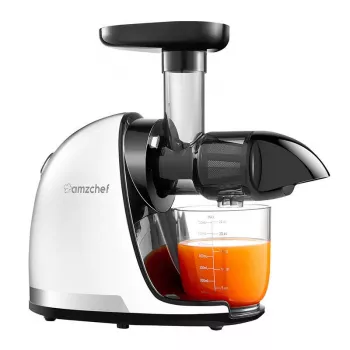 AMZCHEF 1501-WT Slow Juicer (Weiß)