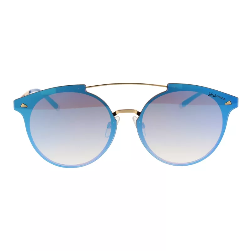 ANA HICKMANN HI3060-6804G Damen übergroße eckige Sonnenbrille Goldrahmen braune Verlaufsgläser 68/13/145 mm