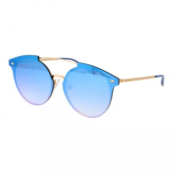 ANA HICKMANN HI3060-6804G Damen übergroße eckige Sonnenbrille Goldrahmen braune Verlaufsgläser 68/13/145 mm