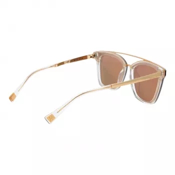 ANA HICKMANN HI9081-66T03 Damen Butterfly-Sonnenbrille Goldrahmen braun getönte Gläser 66mm