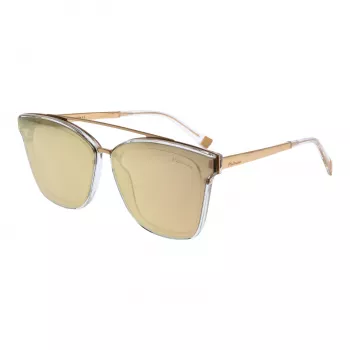 ANA HICKMANN HI9081-66T03 Damen Butterfly-Sonnenbrille Goldrahmen braun getönte Gläser 66mm