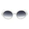 ANA HICKMANN HI9175-51H01 Damen Katzenaugen-Sonnenbrille - Havanna Schildpatt Acetat, Grau Verlauf Gläser, 51mm