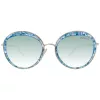 ANA HICKMANN Damen HI3052-53E04 Sonnenbrille Braun Havana Butterfly 53 mm