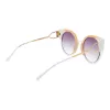 ANA HICKMANN Damen Cat-Eye-Sonnenbrille AH3180-52P02 - Havanna-Acetatrahmen mit braunen Verlaufsgläsern - 53/22/145 mm