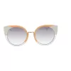 ANA HICKMANN Damen Cat-Eye-Sonnenbrille AH3180-52P02 - Havanna-Acetatrahmen mit braunen Verlaufsgläsern - 53/22/145 mm