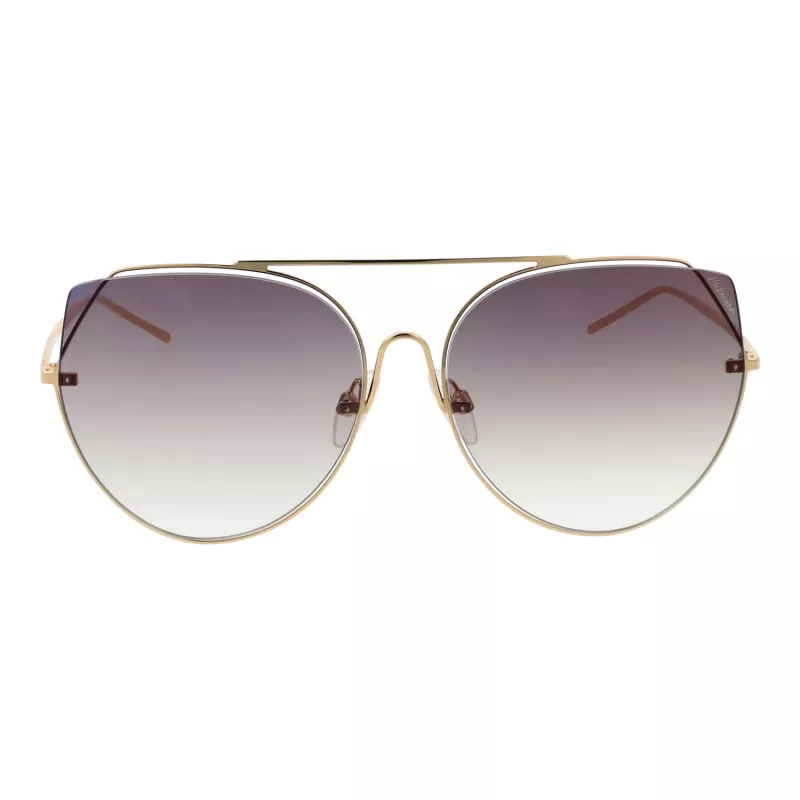 ANA HICKMANN Damen Cat-Eye-Sonnenbrille HI3068-5804B Schwarzes Acetat Verlaufsgraue Gläser 58/18/145 mm