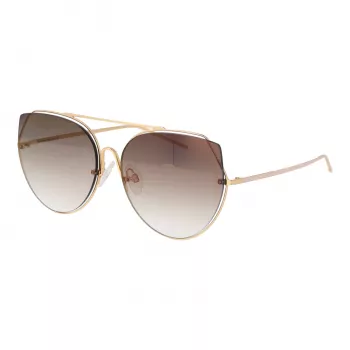 ANA HICKMANN Damen Cat-Eye-Sonnenbrille HI3068-5804B Schwarzes Acetat Verlaufsgraue Gläser 58/18/145 mm