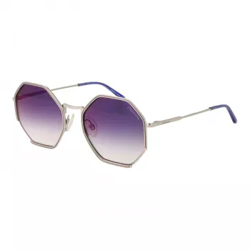 ANA HICKMANN Damen Cat-Eye Sonnenbrille HI3084-5406A - Havana/Schildpatt Acetatrahmen, Verlaufsbraune Gläser, UV400-Schutz