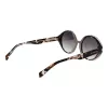 ANA HICKMANN Damen Katzenaugen-Sonnenbrille HI9175-51P02 - Schwarzer Rahmen, grau verlaufende Gläser, UV400