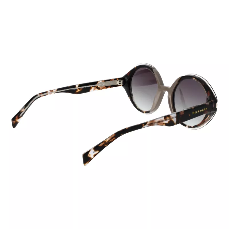 ANA HICKMANN Damen Katzenaugen-Sonnenbrille HI9175-51P02 - Schwarzer Rahmen, grau verlaufende Gläser, UV400