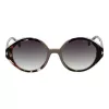 ANA HICKMANN Damen Katzenaugen-Sonnenbrille HI9175-51P02 - Schwarzer Rahmen, grau verlaufende Gläser, UV400
