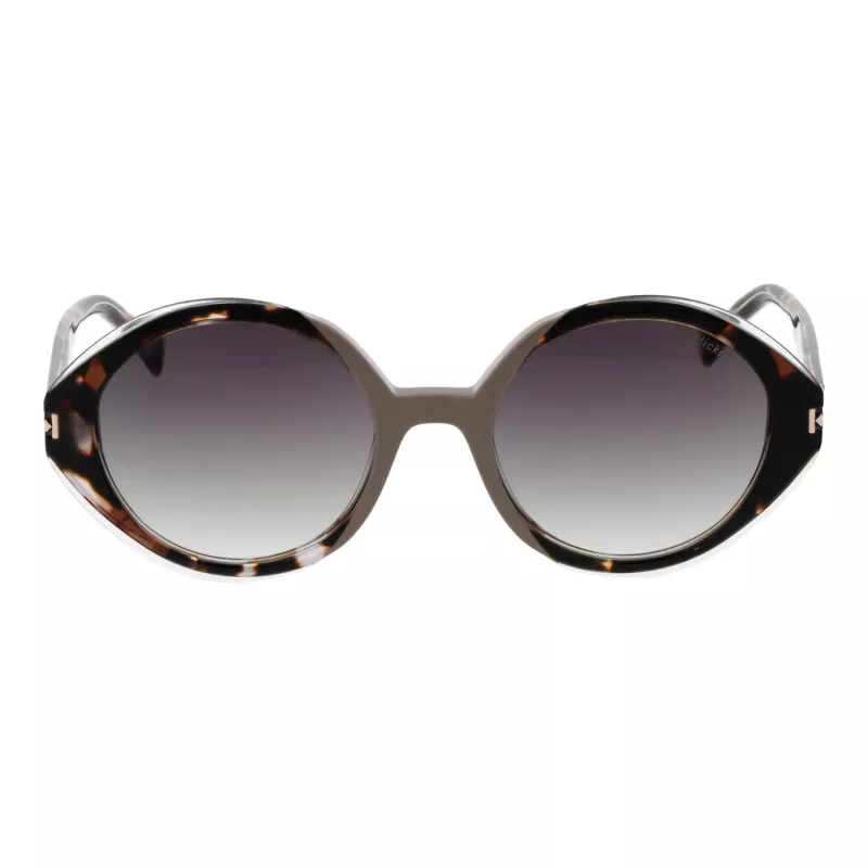 ANA HICKMANN Damen Katzenaugen-Sonnenbrille HI9175-51P02 - Schwarzer Rahmen, grau verlaufende Gläser, UV400