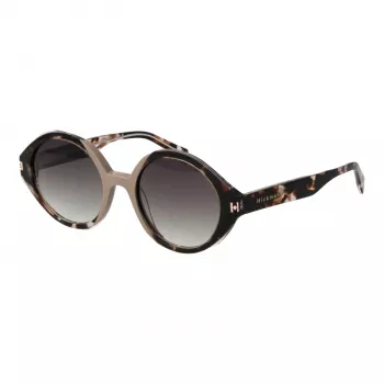 ANA HICKMANN Damen Katzenaugen-Sonnenbrille HI9175-51P02 - Schwarzer Rahmen, grau verlaufende Gläser, UV400