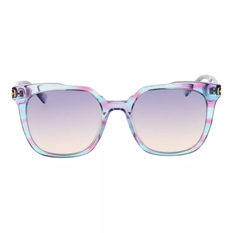 ANA HICKMANN Damen Cat-Eye-Sonnenbrille HIY9002-50E01 Havanna Braun Acetat-Gestell Brauner Verlaufsglas 50/18/135 mm