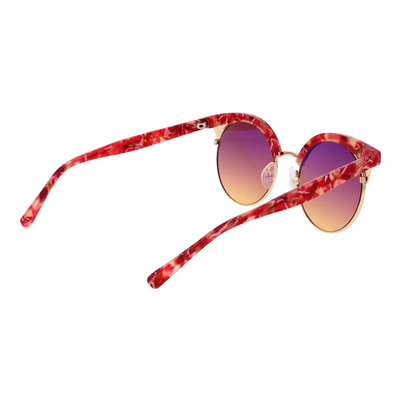 ANA HICKMANN Damen-Sonnenbrille HI3050-52E01 Havanna Braun Verlauf Butterfly Square Acetat UV400