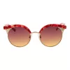 ANA HICKMANN Damen-Sonnenbrille HI3050-52E01 Havanna Braun Verlauf Butterfly Square Acetat UV400