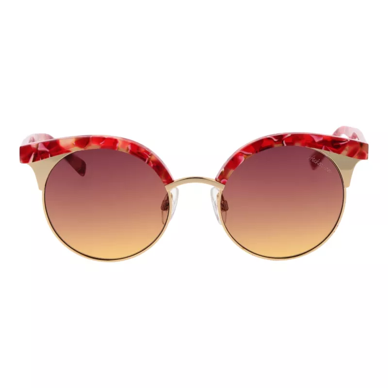 ANA HICKMANN Damen-Sonnenbrille HI3050-52E01 Havanna Braun Verlauf Butterfly Square Acetat UV400