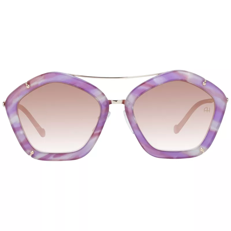 ANA HICKMANN Damen-Sonnenbrille AH3165-56G24 Gold Metall Butterfly-Fassung Braune Verlaufsgläser 56/20/145 mm