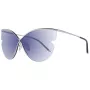 ANA HICKMANN Damen-Sonnenbrille AH3173-14003A - Modischer geometrischer Acetatrahmen mit UV400-Schutz