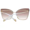 ANA HICKMANN Damen-Sonnenbrille AH3177-6404C Havana Butterfly 64mm