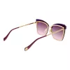 ANA HICKMANN Damen-Sonnenbrille AH3177-6404E Goldfarbener Rahmen Verlauf Braune Gläser 64mm