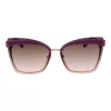 ANA HICKMANN Damen-Sonnenbrille AH3177-6404E Goldfarbener Rahmen Verlauf Braune Gläser 64mm