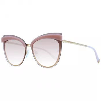 ANA HICKMANN Damen-Sonnenbrille AH3178-6604A Braun Havana Schildpatt Gestell Braun Verlaufsgläser 65mm