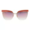 ANA HICKMANN Damen-Sonnenbrille AH3179-6205A Butterfly Cat Eye Havana Acetat Braun Gradient UV400 62mm