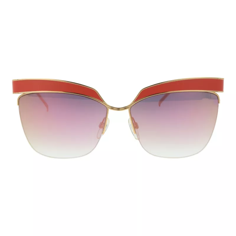 ANA HICKMANN Damen-Sonnenbrille AH3179-6205A Butterfly Cat Eye Havana Acetat Braun Gradient UV400 62mm