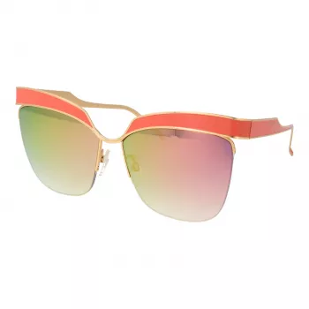 ANA HICKMANN Damen-Sonnenbrille AH3179-6205A Butterfly Cat Eye Havana Acetat Braun Gradient UV400 62mm