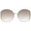 ANA HICKMANN Damen-Sonnenbrille AH3188-5704A Gold/Braun Butterfly Metallrahmen UV400