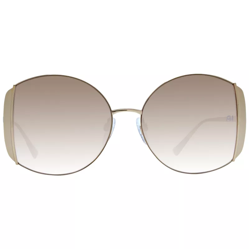 ANA HICKMANN Damen-Sonnenbrille AH3188-5704A Gold/Braun Butterfly Metallrahmen UV400