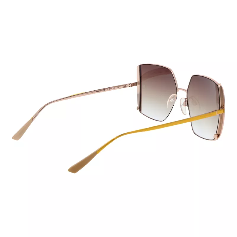 ANA HICKMANN Damen-Sonnenbrille AH3189-5605B - Brauner Acetat-Rahmen, braune Gradient-Polycarbonat-Gläser, 57 mm Glasbreite, UV400-Schutz
