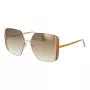 ANA HICKMANN Damen-Sonnenbrille AH3189-5605B - Brauner Acetat-Rahmen, braune Gradient-Polycarbonat-Gläser, 57 mm Glasbreite, UV400-Schutz