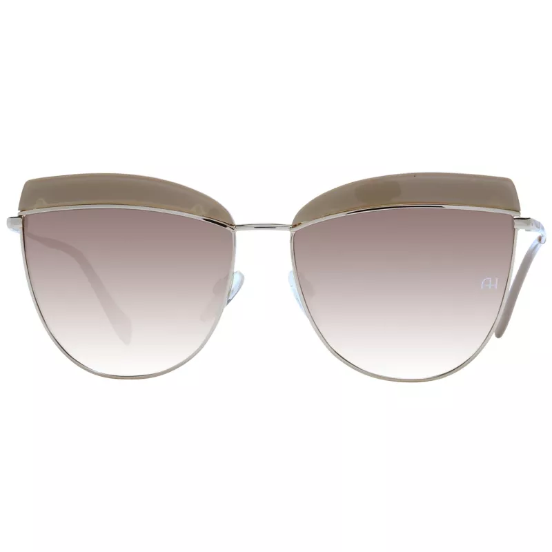 ANA HICKMANN Damen-Sonnenbrille AH3190-5902S Brown Havana Oversized Square Acetatrahmen Brown Gradient Linse 60/15/145 mm