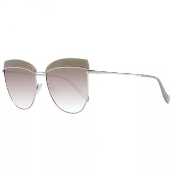 ANA HICKMANN Damen-Sonnenbrille AH3190-5902S Brown Havana Oversized Square Acetatrahmen Brown Gradient Linse 60/15/145 mm