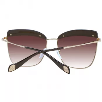 ANA HICKMANN Damen-Sonnenbrille AH3191-59D02 Havana/Braun Rechteckiger Acetatrahmen Braune Verlaufsgläser 60/15/145 mm