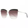 ANA HICKMANN Damen-Sonnenbrille AH3191-59D02 Havana/Braun Rechteckiger Acetatrahmen Braune Verlaufsgläser 60/15/145 mm