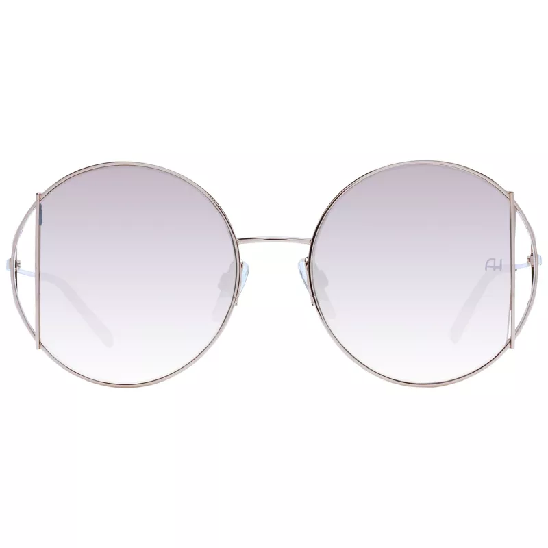 ANA HICKMANN Damen-Sonnenbrille AH3192-5304D Havanna Braun Acetat Rechteckiger Rahmen mit Braunen Gradienten-Polycarbonat-Gläsern 53mm