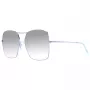 ANA HICKMANN Damen-Sonnenbrille AH3193-5803A Braun Havana Quadratischer Acetatrahmen Braune Verlaufsgläser 58/16/145 mm