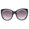 ANA HICKMANN Damen-Sonnenbrille AH9265-54A01 - Schwarzer Acetatrahmen, graue Polycarbonatgläser, UV400-Schutz, 54/22/145 mm